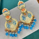 GHAADA THAPPA KUNDAN GOLDPLATED EARRINGS