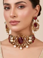 BEYRA RUBY NECKLACE SET