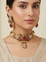 FASMA RED NECKLACE SET