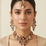 JIA RUBY TURKISH STYLE JEWELLERY SET