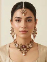 JIA RUBY TURKISH STYLE JEWELLERY SET