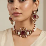FEHMIDA RUBY CHOKAR SET