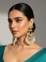 SUHAAS THAPPA KUNDAN GOLDPLATED EARRINGS