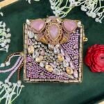 ARMENI PINK DOUBLE SIDED CLUTCH