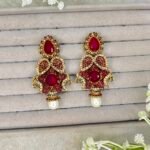 AROOSA RUBY TURKISH STYLE EARRINGS