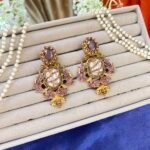 ARUNA MAUVE TURKISH STYLE EARRINGS