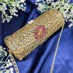 LARAIB 101 CYLINDRICAL KUNDAN CLUTCH
