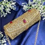 LARAIB 103 CYLINDRICAL KUNDAN CLUTCH