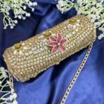 LARAIB 105 CYLINDRICAL KUNDAN CLUTCH
