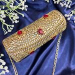 LARAIB 106 CYLINDRICAL KUNDAN CLUTCH