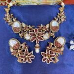RUBAB MAROON TURKISH STYLE JEWELLERY SET