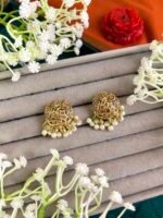 SAFEENA ZIRCON STUD EARRINGS - Image 2