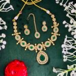 SAPNA EMERALD GOLDPLATED JEWELLERY SET