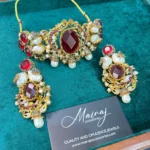 BEYRA RUBY NECKLACE SET - Image 2