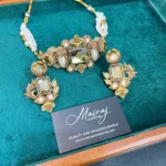 FEHMIDA CHAMPAGNE NECKLACE SET - Image 2