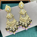 MAIMUNA THAPPA KUNDAN GOLDPLATED EARRINGS
