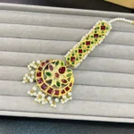 SIDRA RUBY EMERALD THAPPA KUNDAN TEEKA