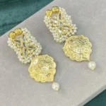 ACACIA THAPPA KUNDAN GOLDPLATED EARRINGS