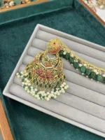 AKBARI MULTI TRADITIONAL LONG SAHARA EARRINGS - Image 3