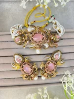 DURAIYA BABYPINK TURKISH STYLE NECKLACE SET