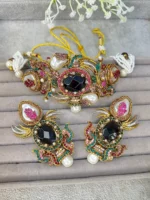 DURAIYA BLACK TURKISH STYLE NECKLACE SET