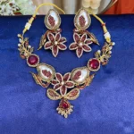 SAMYA RUBY TURKISH STYLE JEWELLERY SET