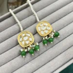 SIERRA GREEN THAPPA KUNDAN EARRINGS