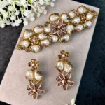 DAFFODIL MAUVE NECKLACE SET
