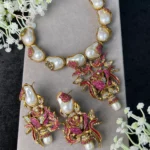 FARHA GULABI NECKLACE SET